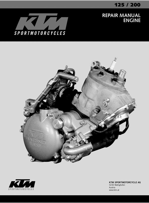 Product picture KTM Engine 125-200 Service manual