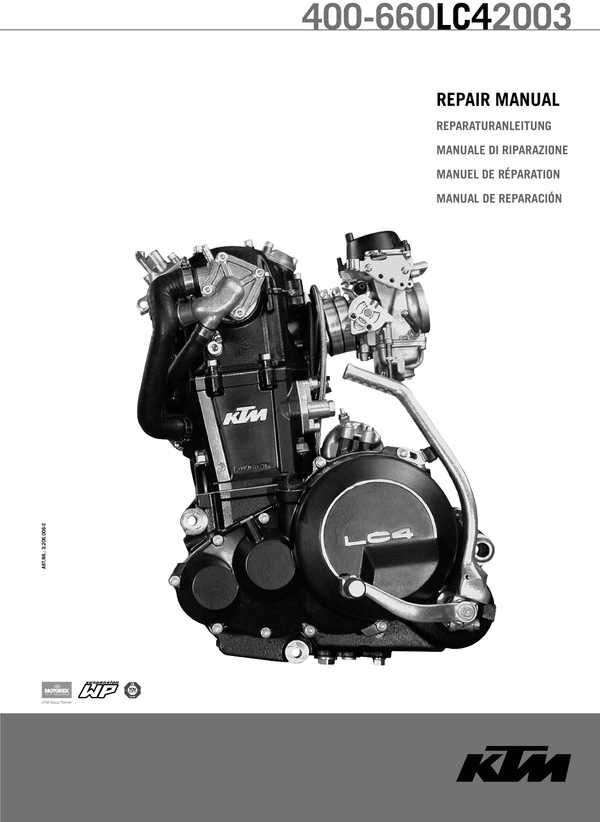 Product picture KTM Engine 400-660LC4 2003 Service manual 